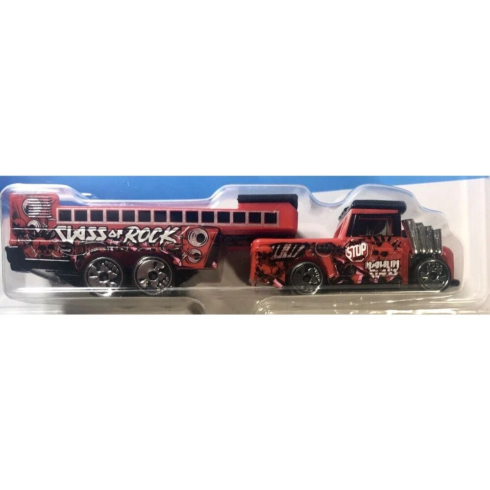 2021 Hot Wheels Track Stars Haulin' Class -Class of Rock, Red Hauler
